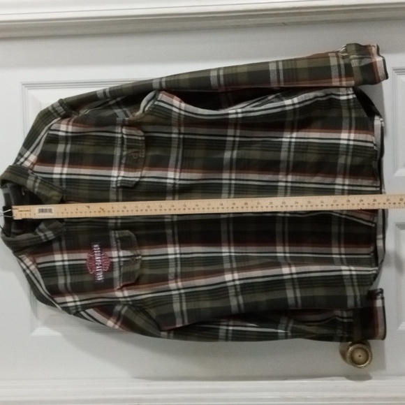 Harley-Davidson Men's Logo Plaid Slim Fit Shirt, 96513-19VM - Picture 7 of 7